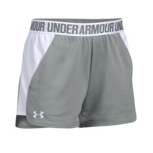 Under Armour Women's Athletic Play Up 2.0 Shorts Size XS Grey White